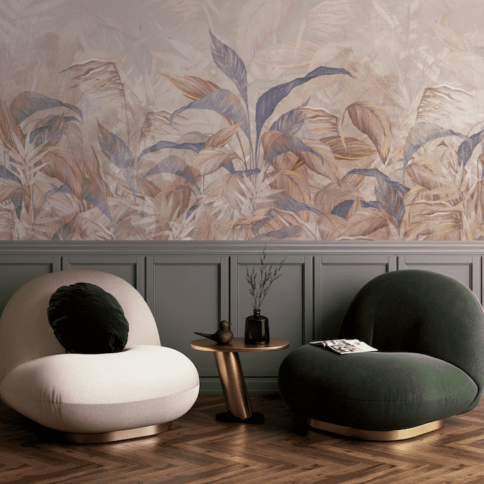 Tranh lá cây tropical